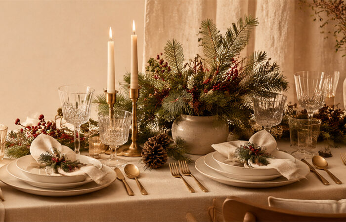Cómo decorar tu mesa de Navidad paso a paso