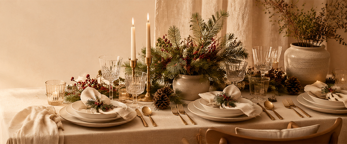 Cómo decorar tu mesa de Navidad paso a paso