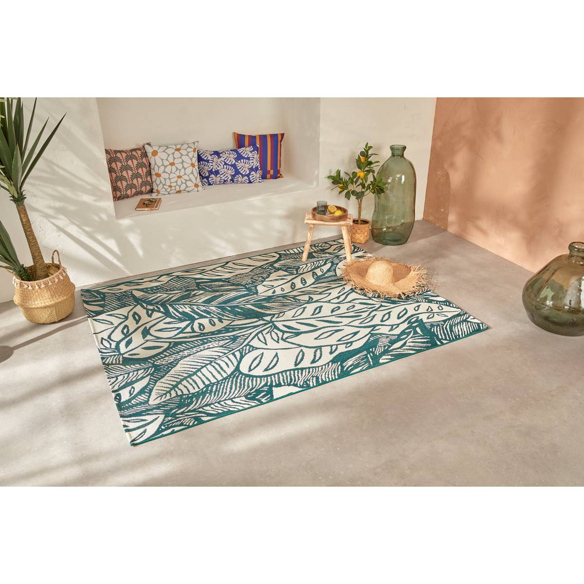 Alfombra de Exterior KEPA Patrón Tropical