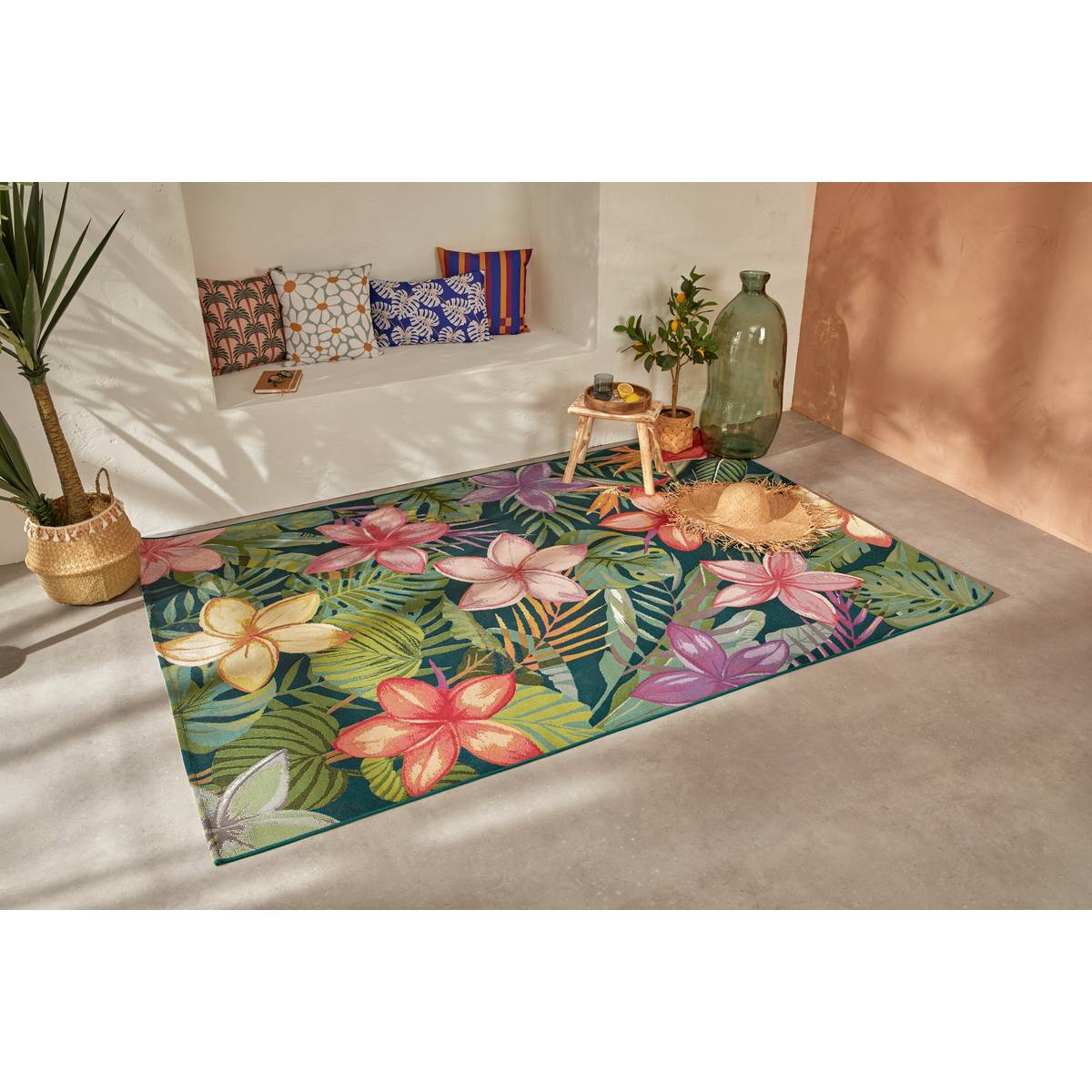 Alfombra de Exterior KEPA Patrón Tropical