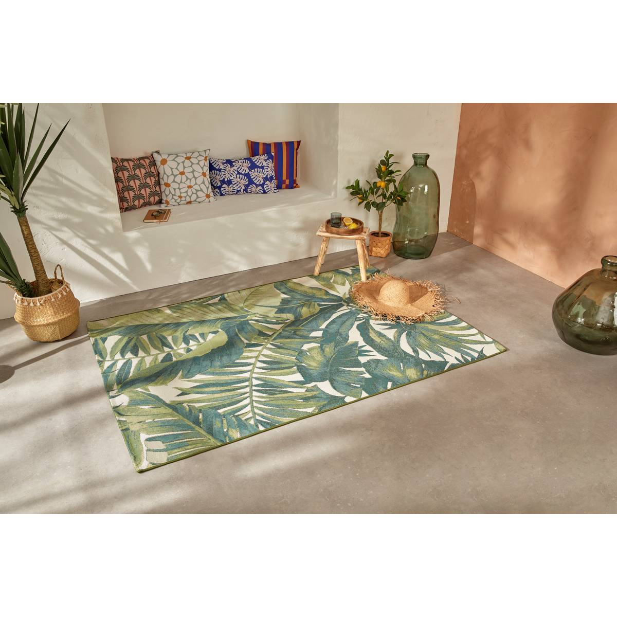 Alfombra de Exterior KEPA Patrón Tropical