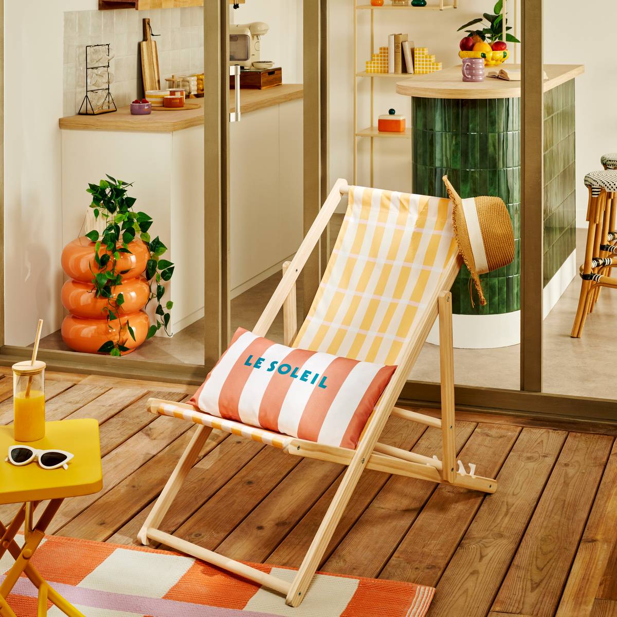 Cojín de exterior rectangular “Poolside”