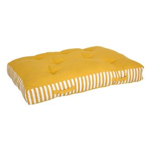 Cojín de suelo exterior rectangular POOLSIDE Amarillo