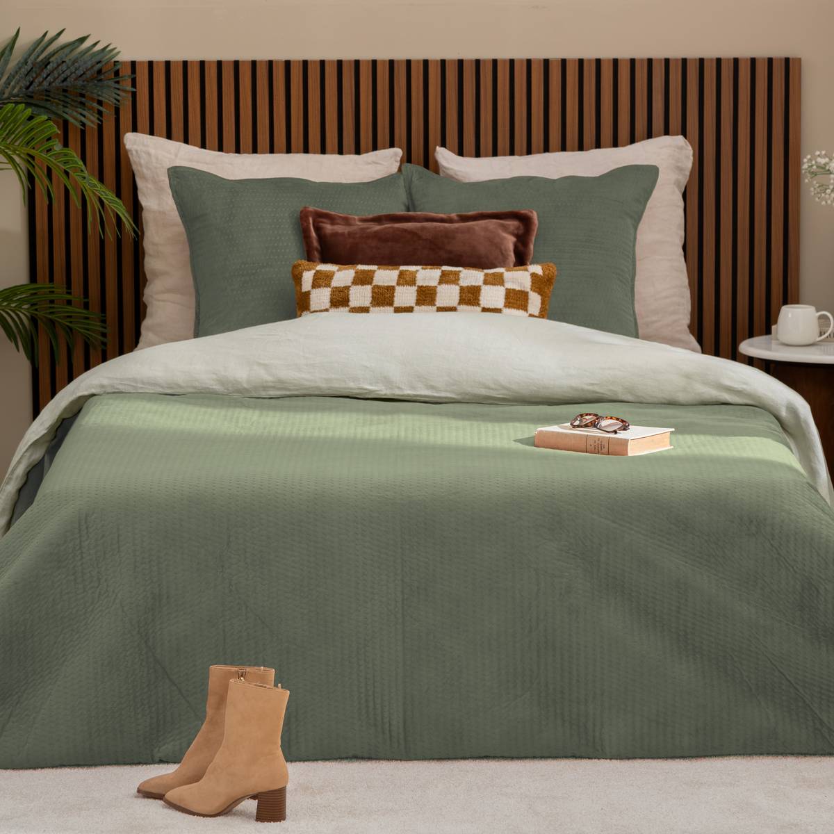 Cubrecama y 2 fundas de almohada “Lilou”