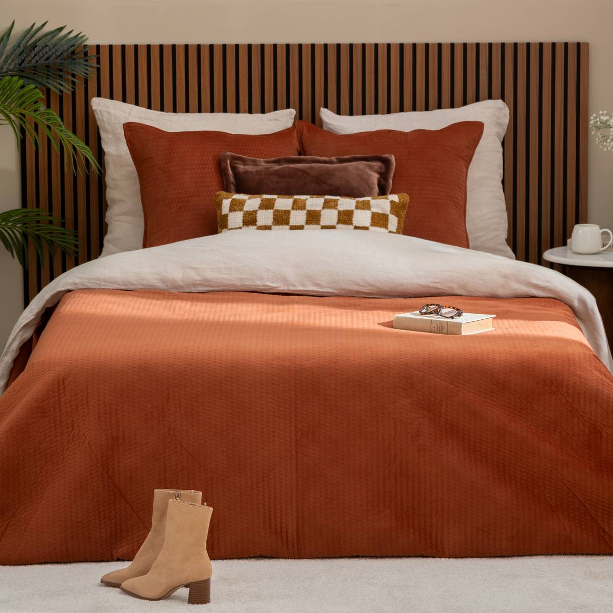 Cubrecama y 2 fundas de almohada “Lilou”