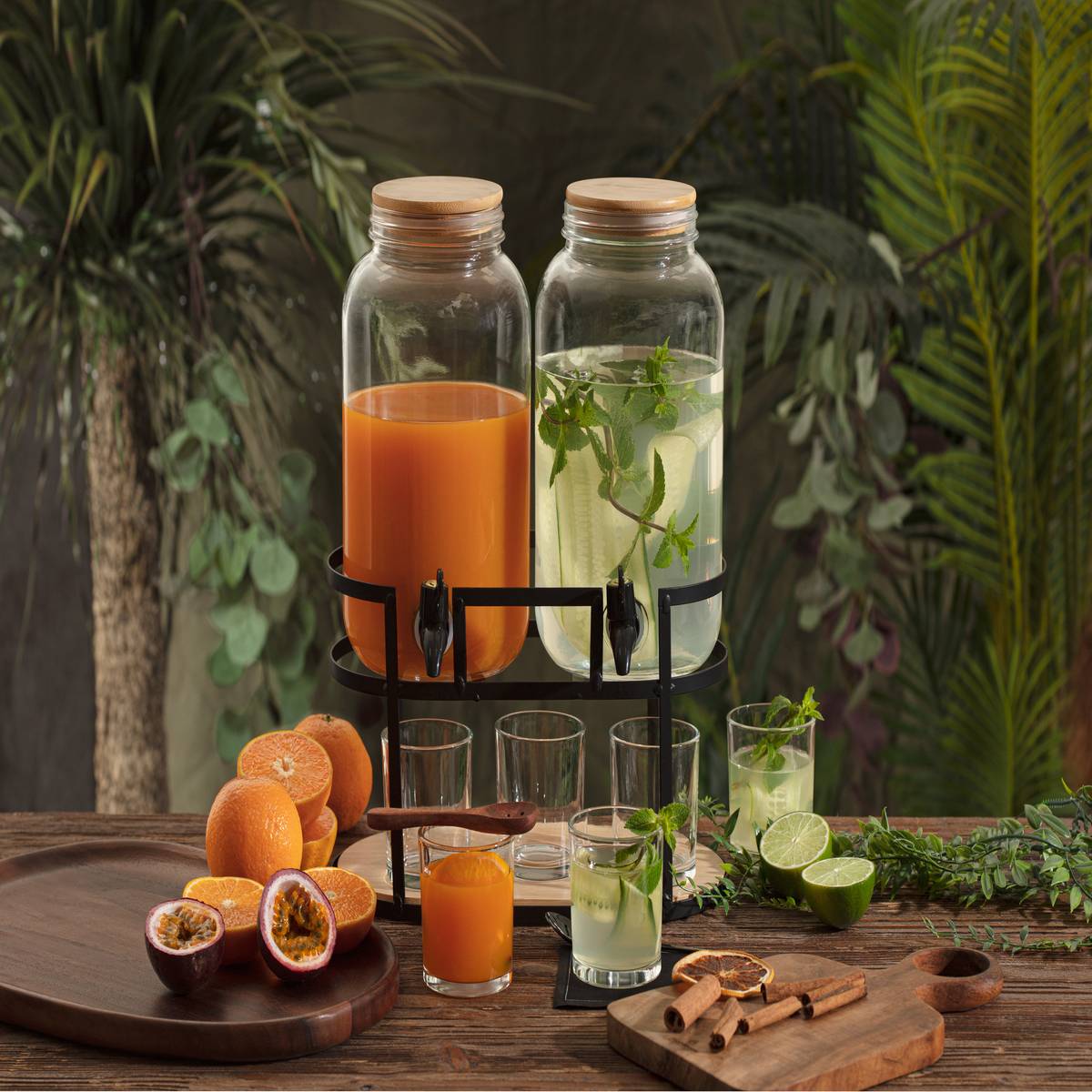Dispensador doble con 6 vasos “Duo”