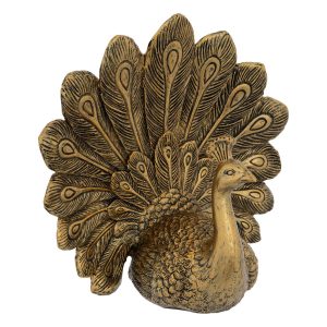 Estatuilla de Pavo Real “Salvaje”