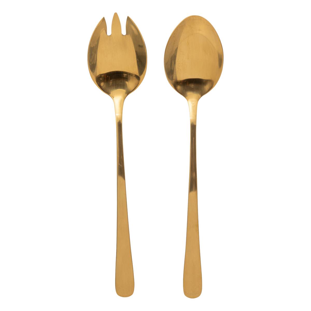 Juego de 2 cubiertos para ensalada “Gold”