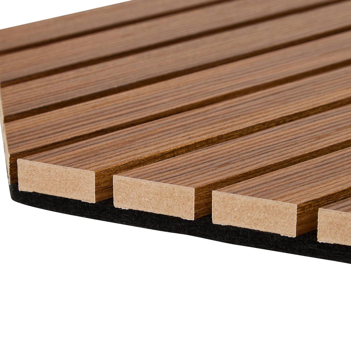Juego de 3 paneles decorativos de listones de madera Colva