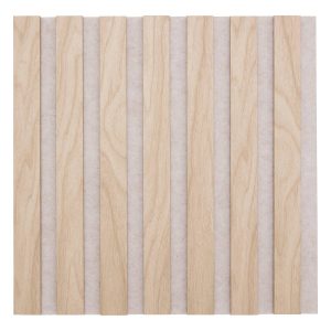 Juego de 3 paneles decorativos de listones de madera Colva