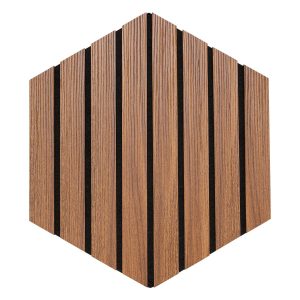 Juego de 3 paneles decorativos de listones de madera Colva