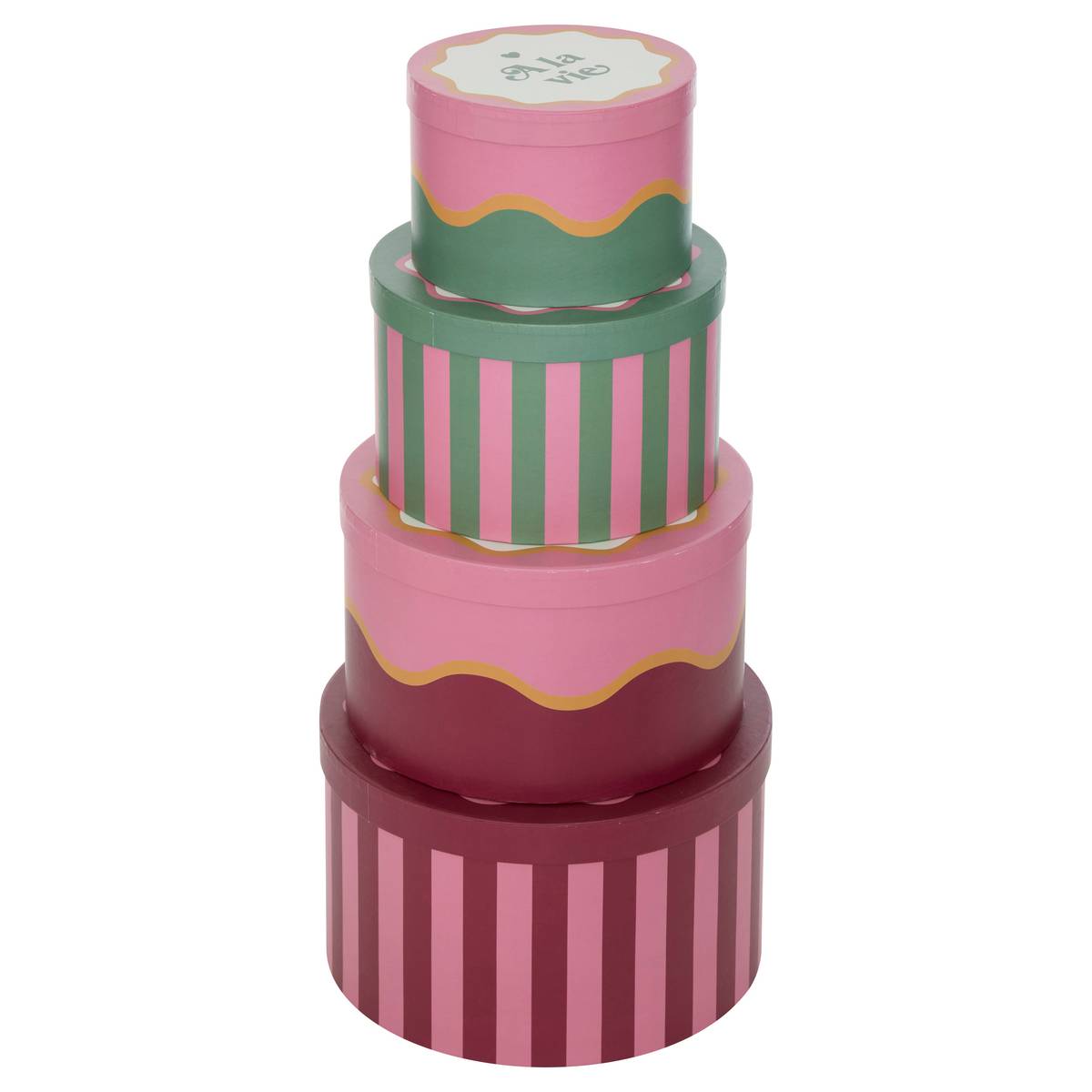 Juego de 4 cajas “Cherie”