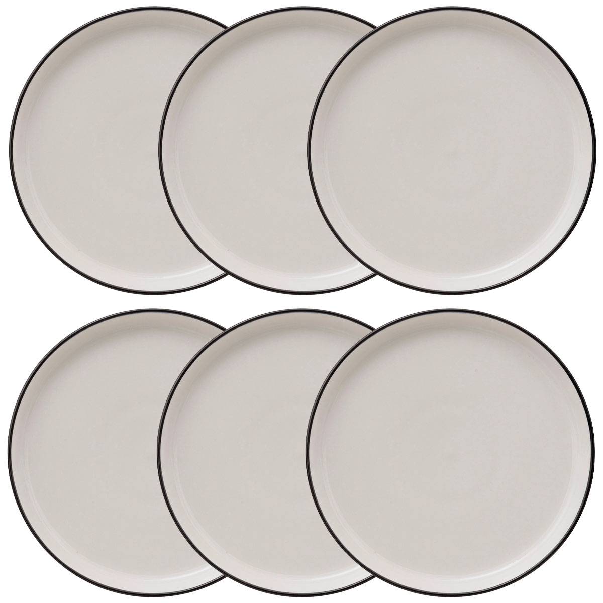 Juego de 6 platos de postre “Alix”