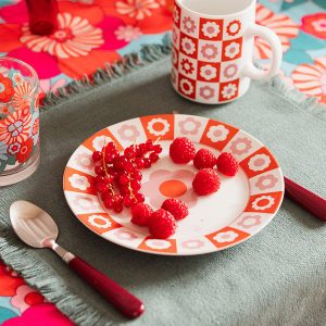 Juego de 6 platos de postre “Bloomorama”