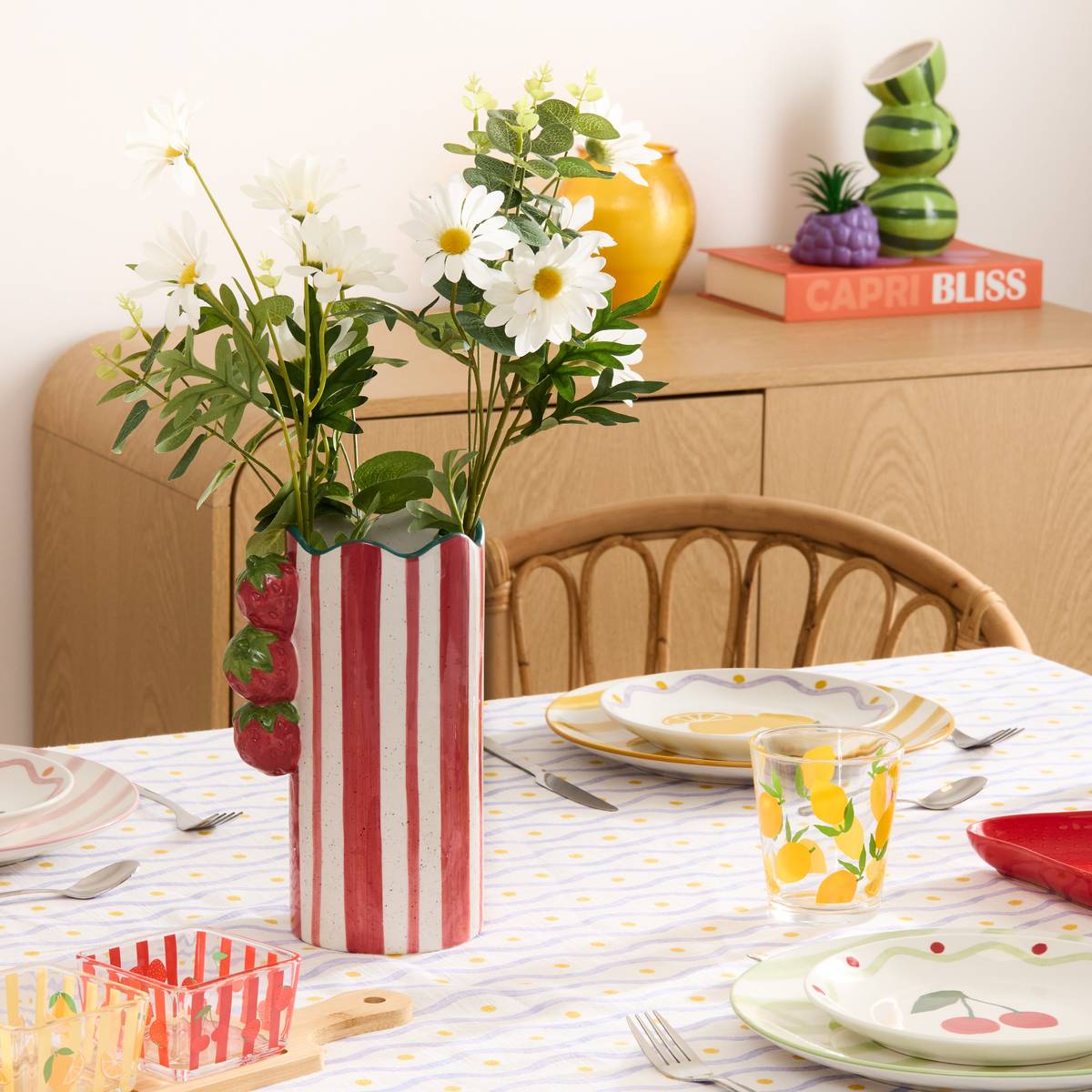 Juego de 6 platos de postre “Fruity”