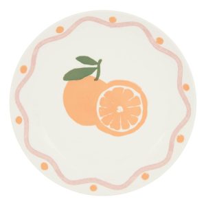 Juego de 6 platos de postre “Fruity”
