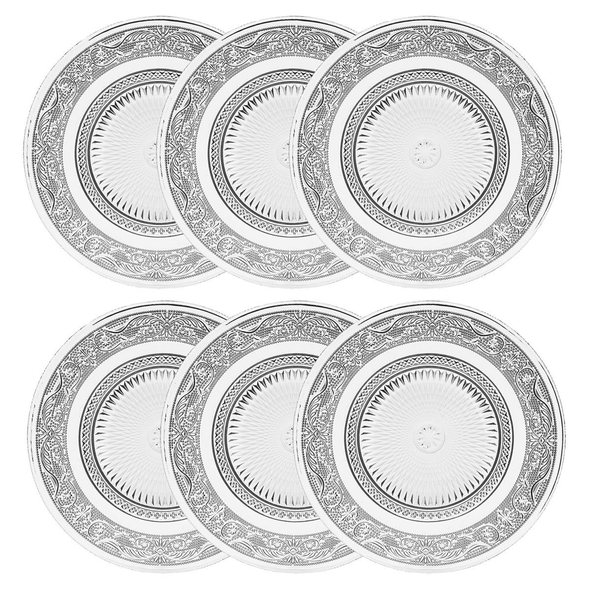 Juego de 6 platos de postre “Renaissance”