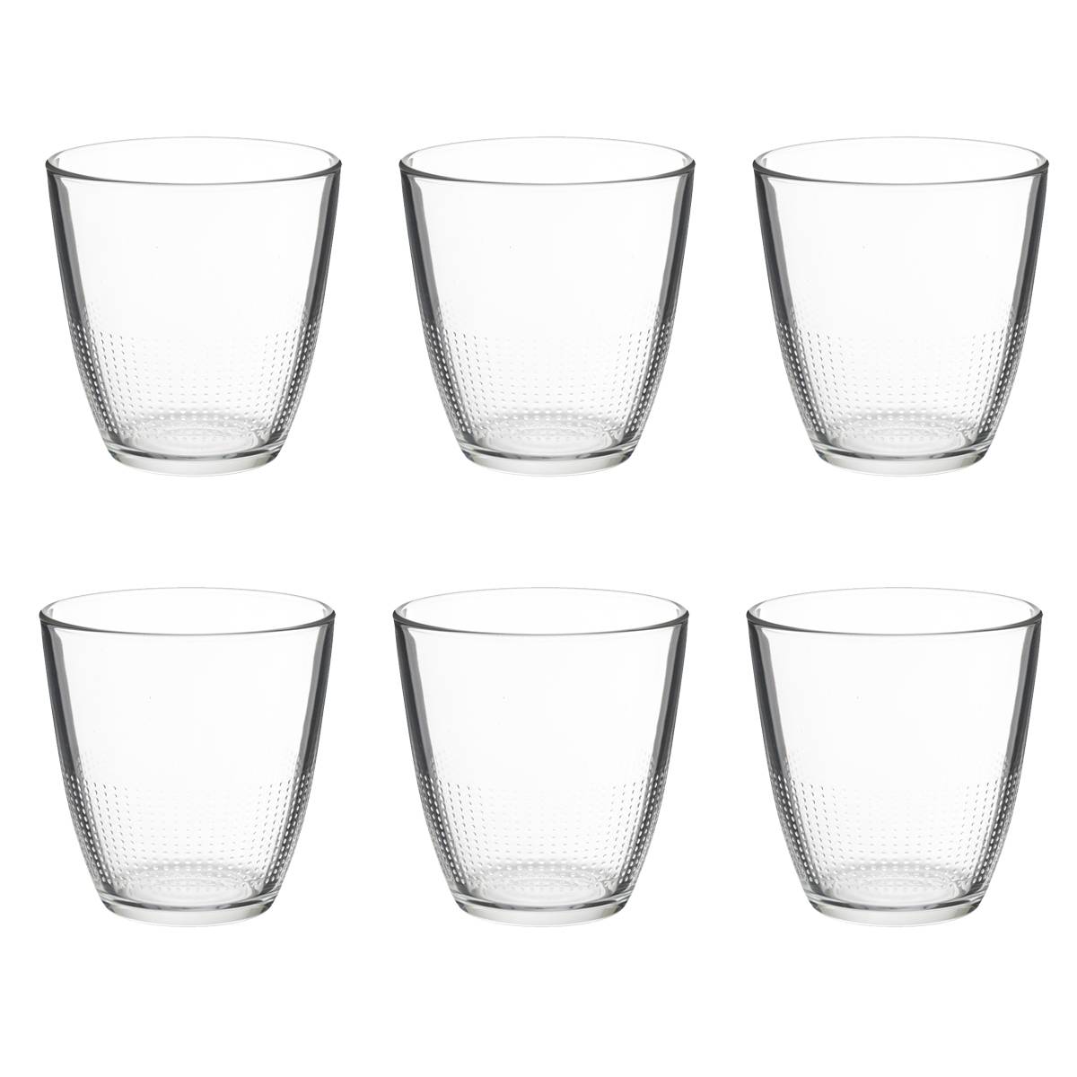 Juego de 6 vasos bajos