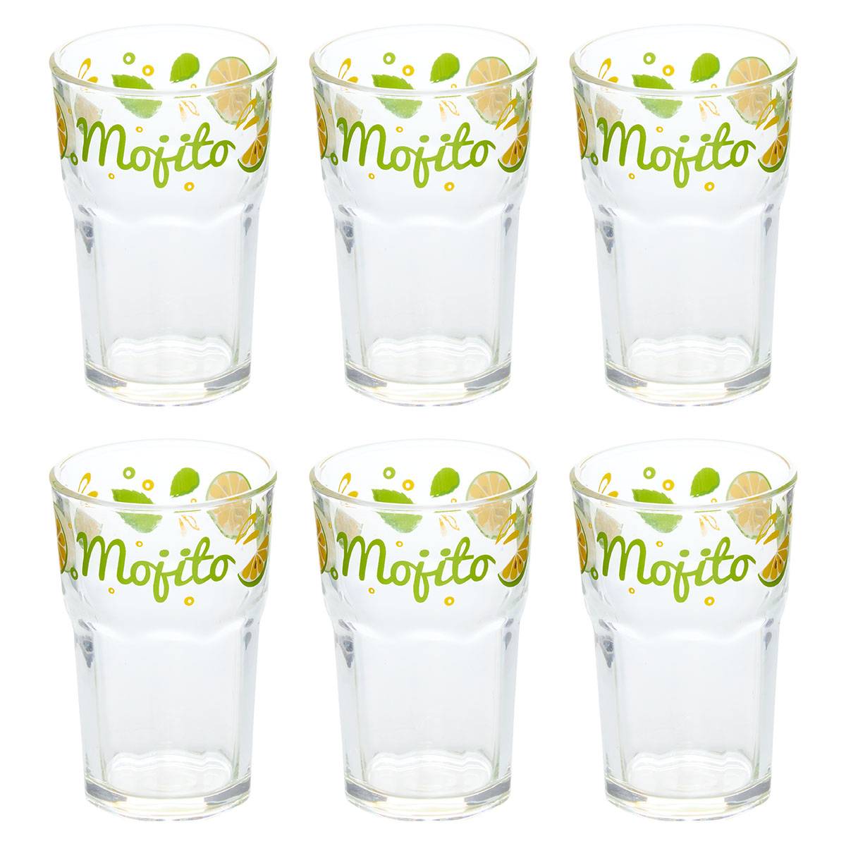Juego de 6 vasos para mojito “Stella”