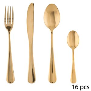 Juego de cubiertos de 16 piezas  “Gold”