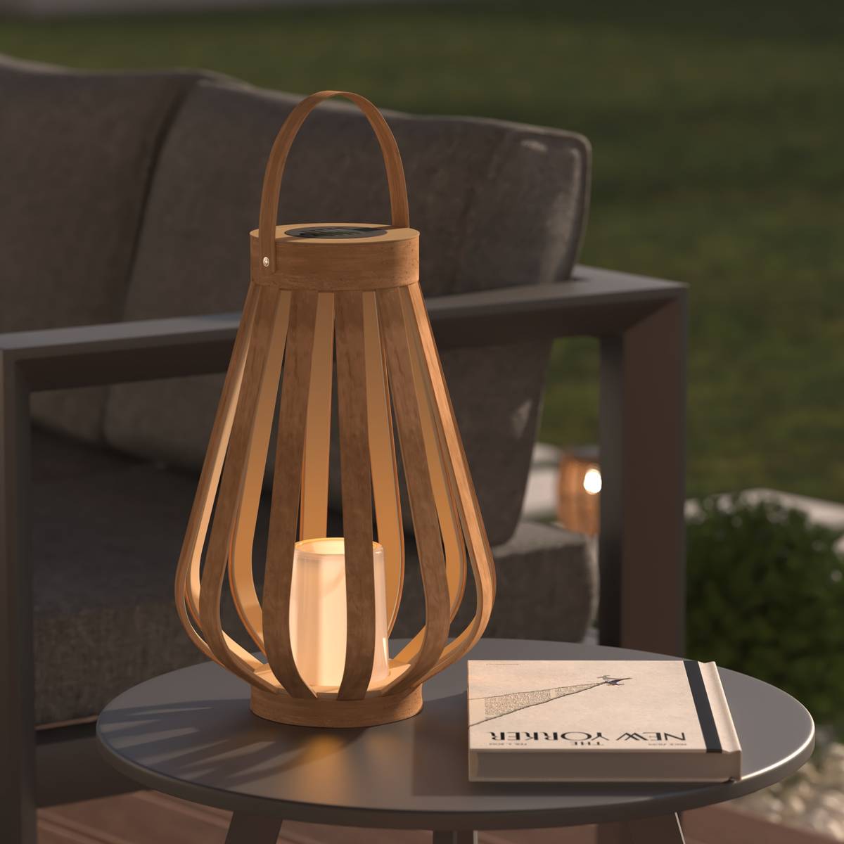 Linterna de exterior ARIA Beige