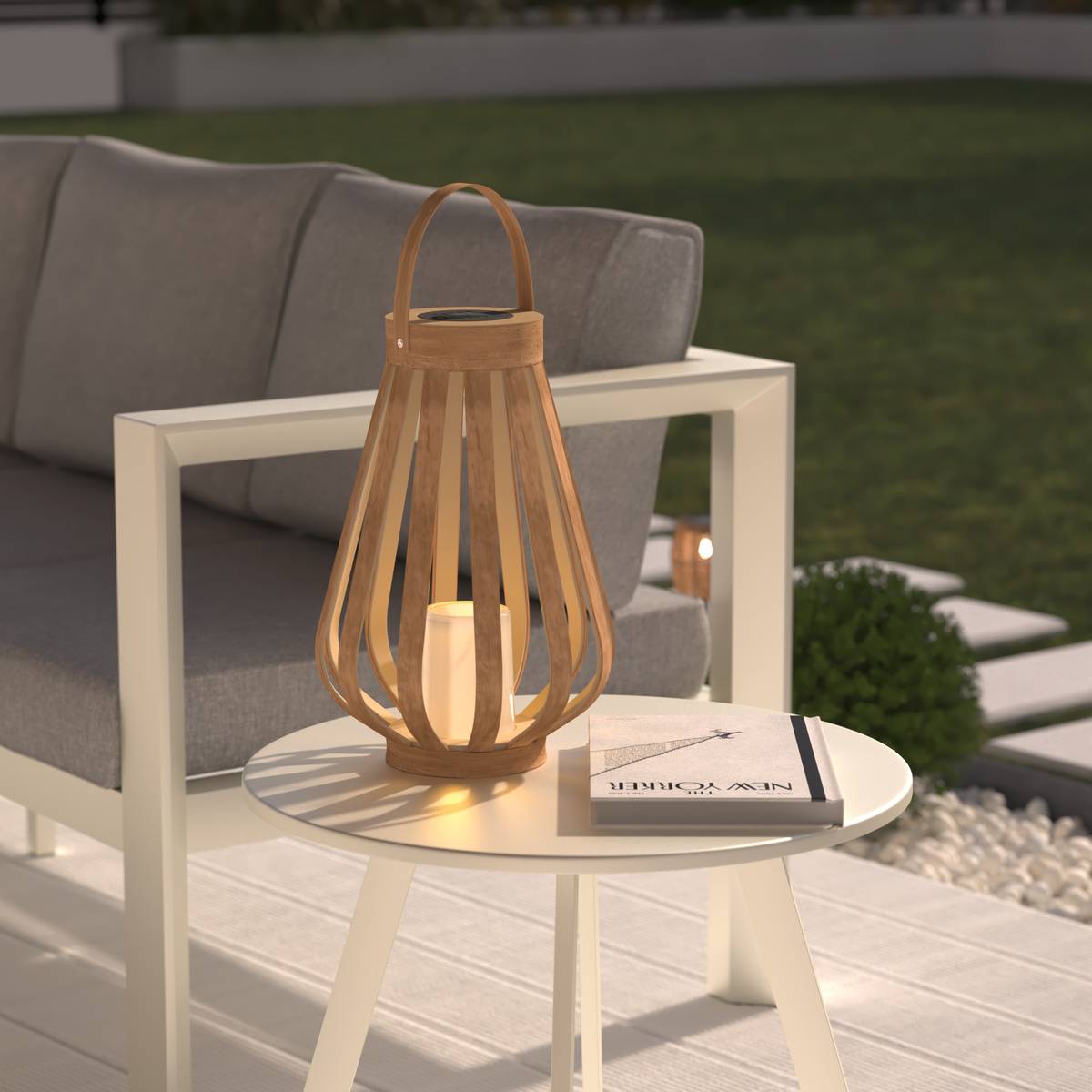 Linterna de exterior ARIA Beige
