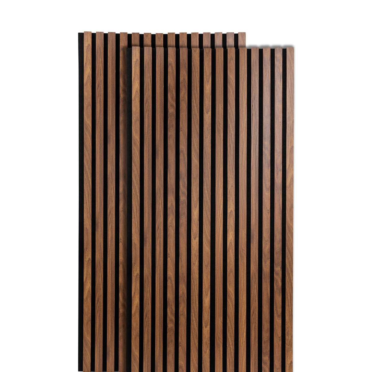 Lote de 2 paneles decorativos de listones de madera Colva