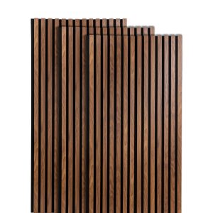 Lote de 3 paneles decorativos de listones de madera Colva