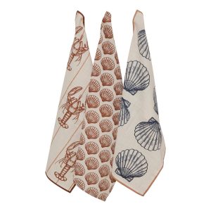 Lote de 3 paños de cocina «Oceania»