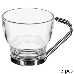 Lote de 3 tazas “Metal”