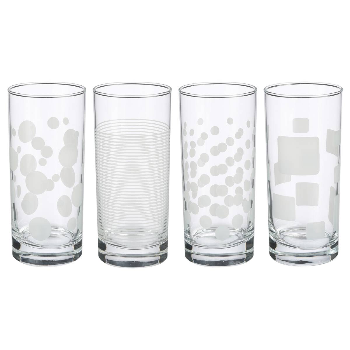 Lote de 4 vasos altos “Toni’Eau”