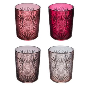Lote de 4 vasos bajos  “Ayla”