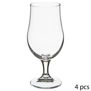 Lote de 4 vasos de cerveza “Biere”