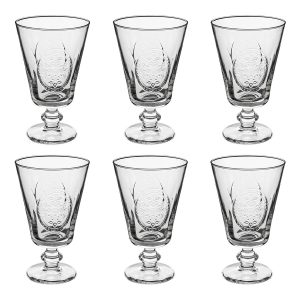 Lote de 6 copas de vino “Carmela”