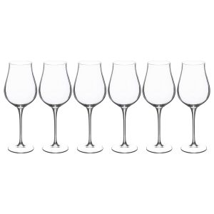 Lote de 6 copas de vino “Oriane”