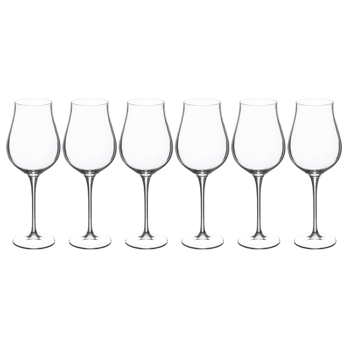 Lote de 6 copas de vino “Oriane”