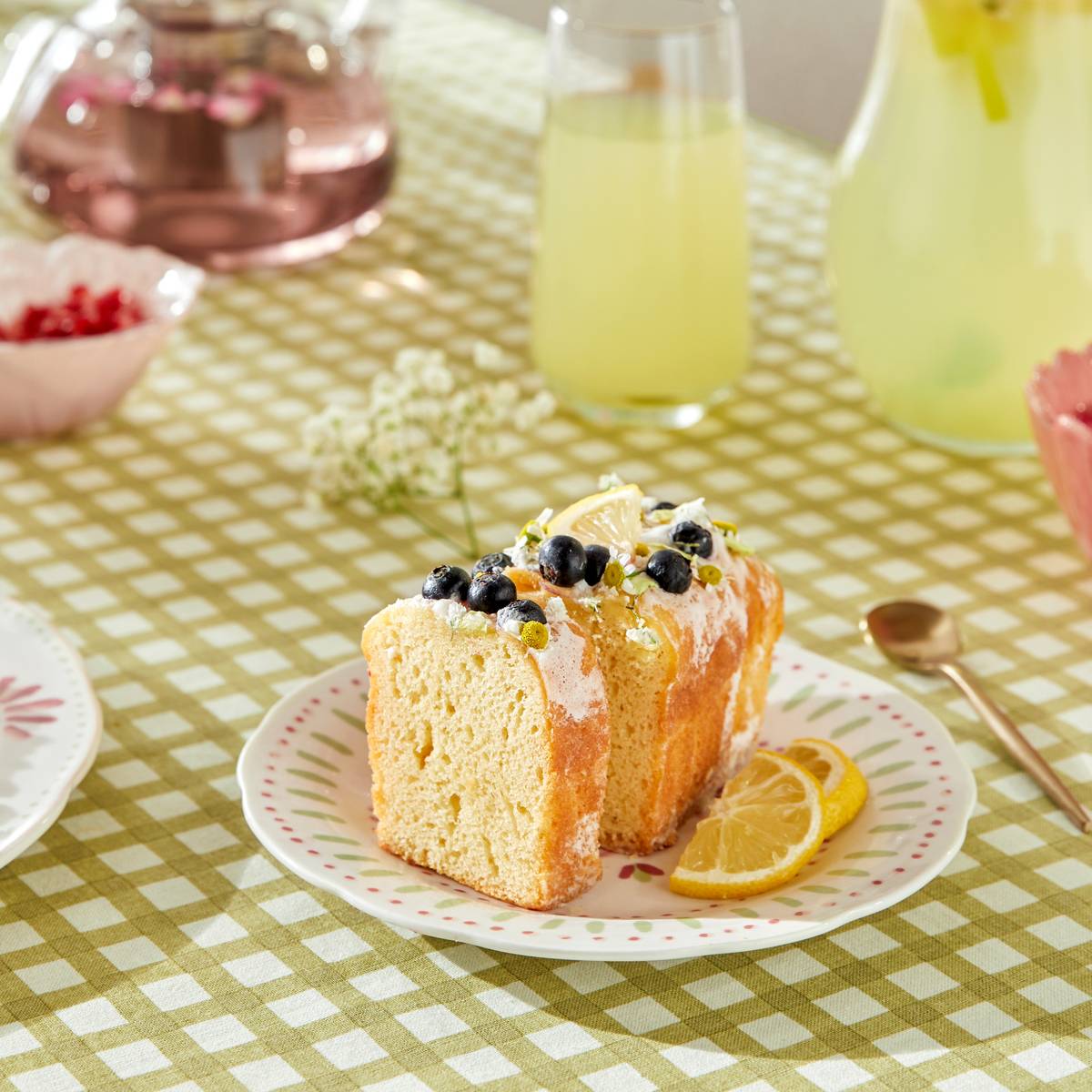 Lote de 6 platos de postre “Fleur De Rose”