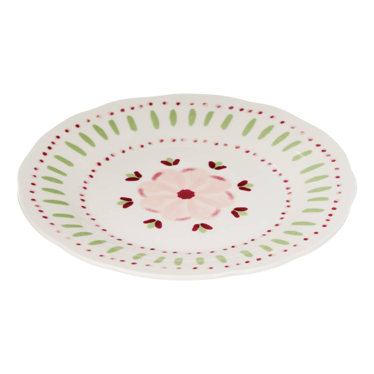 Lote de 6 platos de postre “Fleur De Rose”