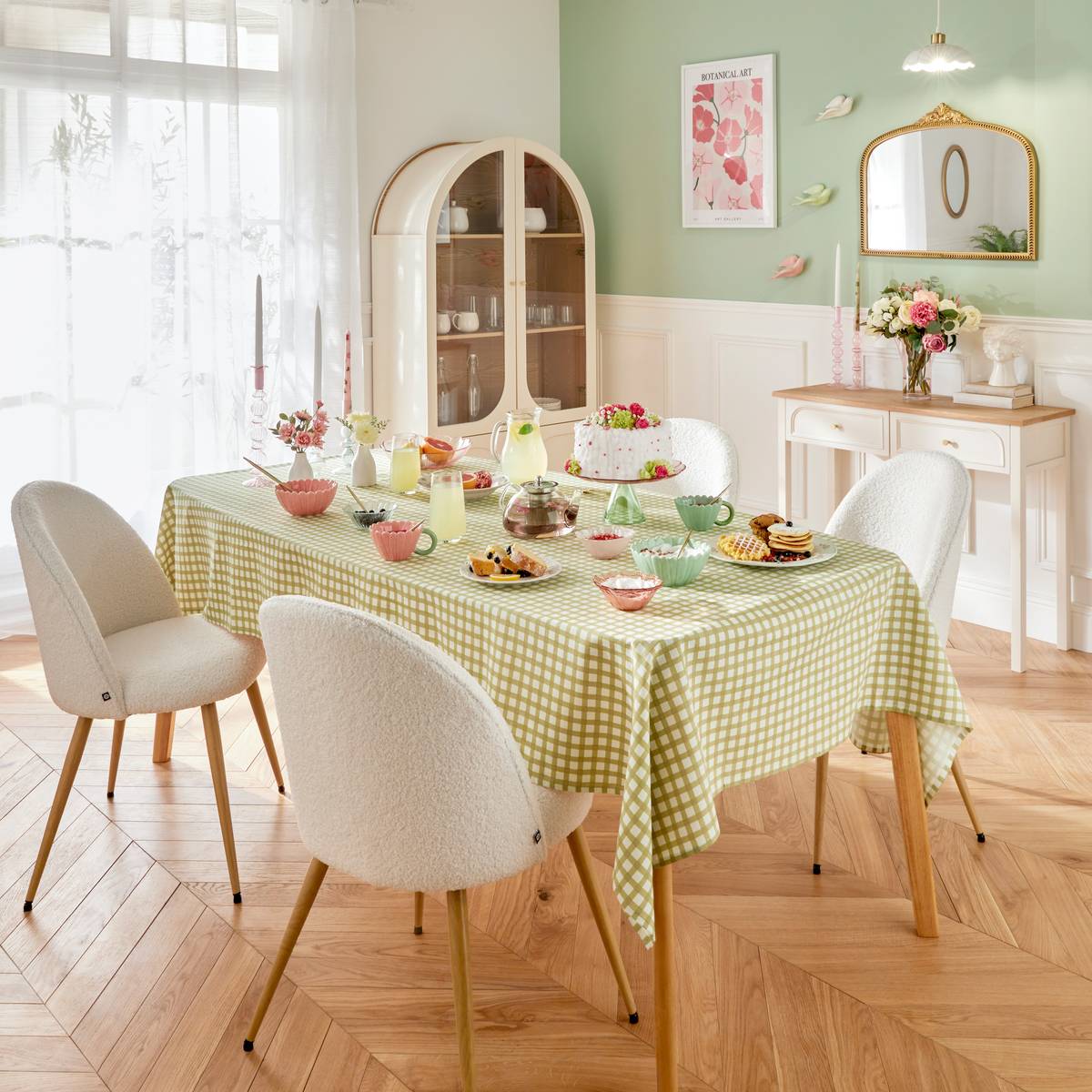 Lote de 6 platos de postre “Fleur De Rose”