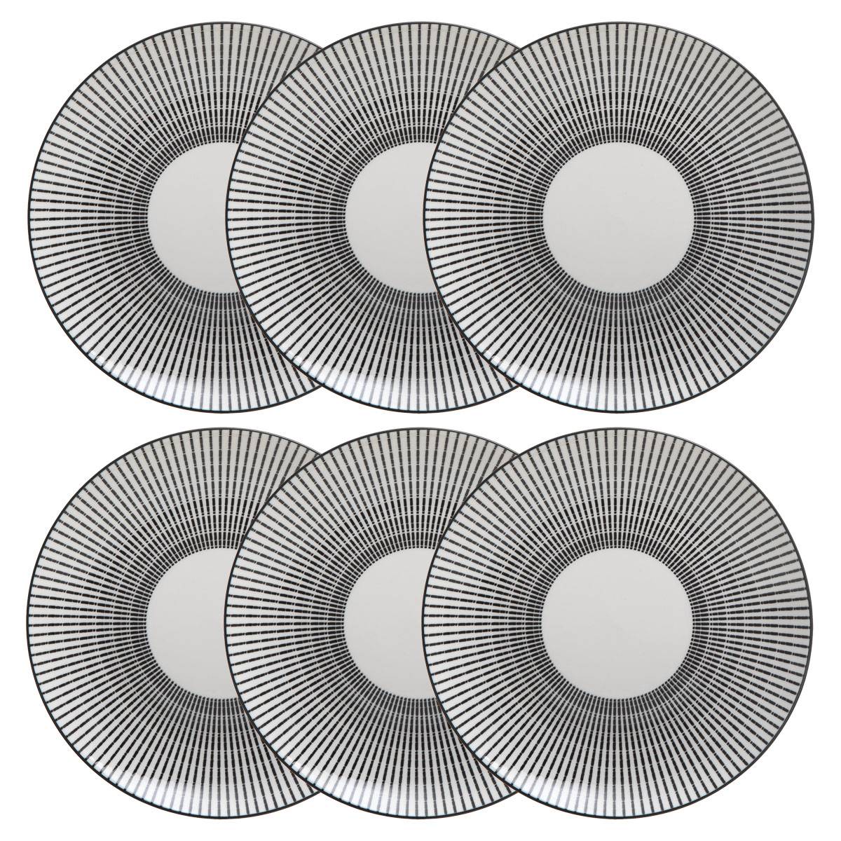 Lote de 6 platos de postre “Lunis”