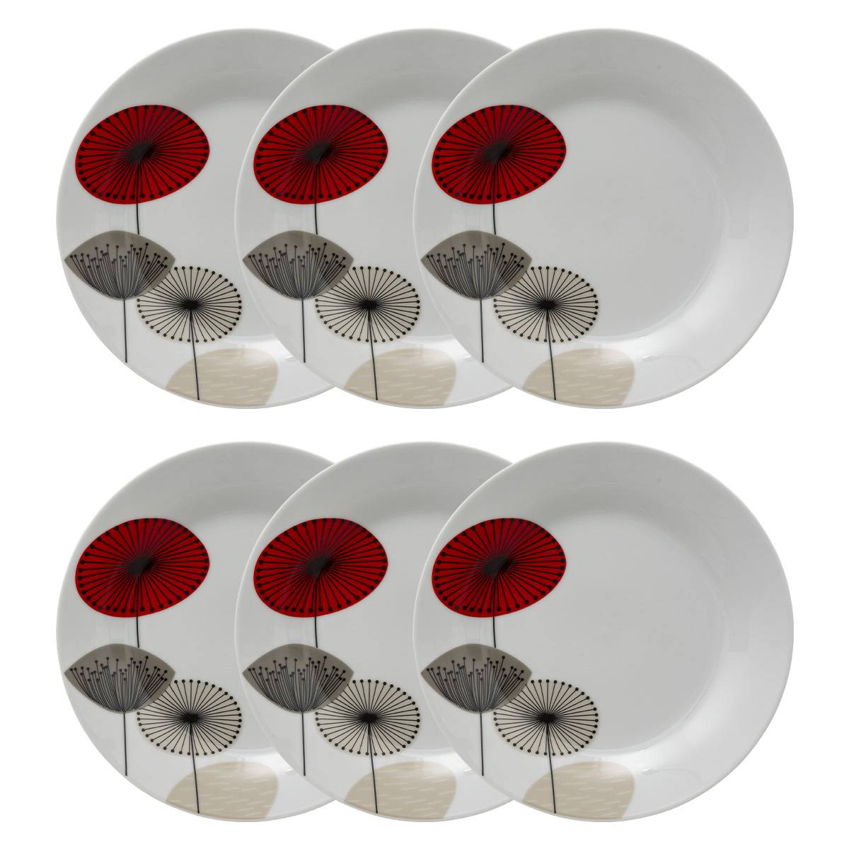 Lote de 6 platos de postre “Osara”