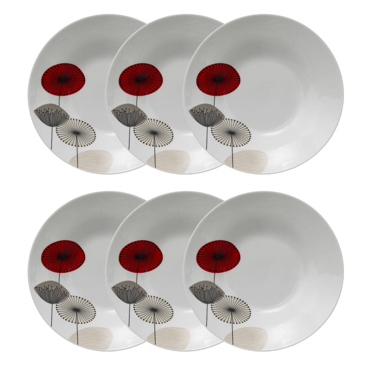 Lote de 6 platos hondos “Osara”