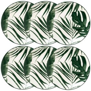 Lote de 6 platos hondos “Palme”