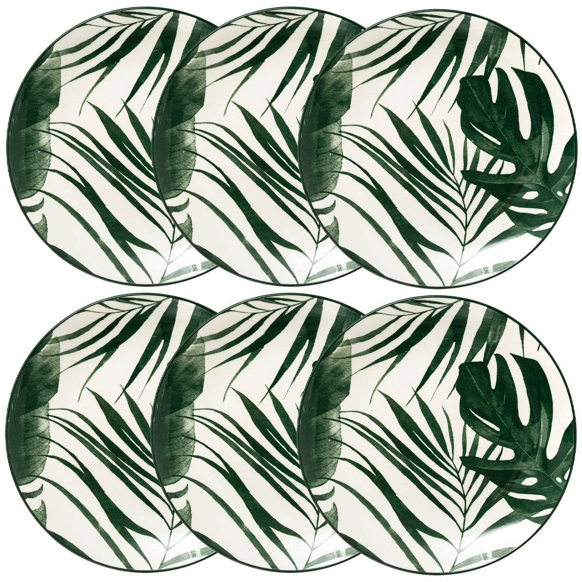 Lote de 6 platos hondos “Palme”
