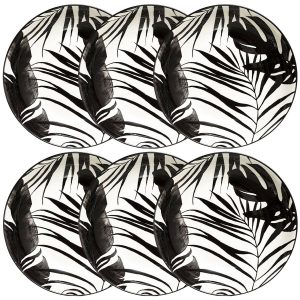 Lote de 6 platos hondos “Palme”