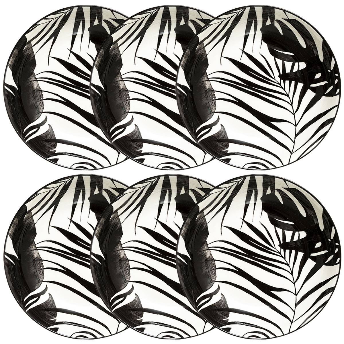 Lote de 6 platos hondos “Palme”