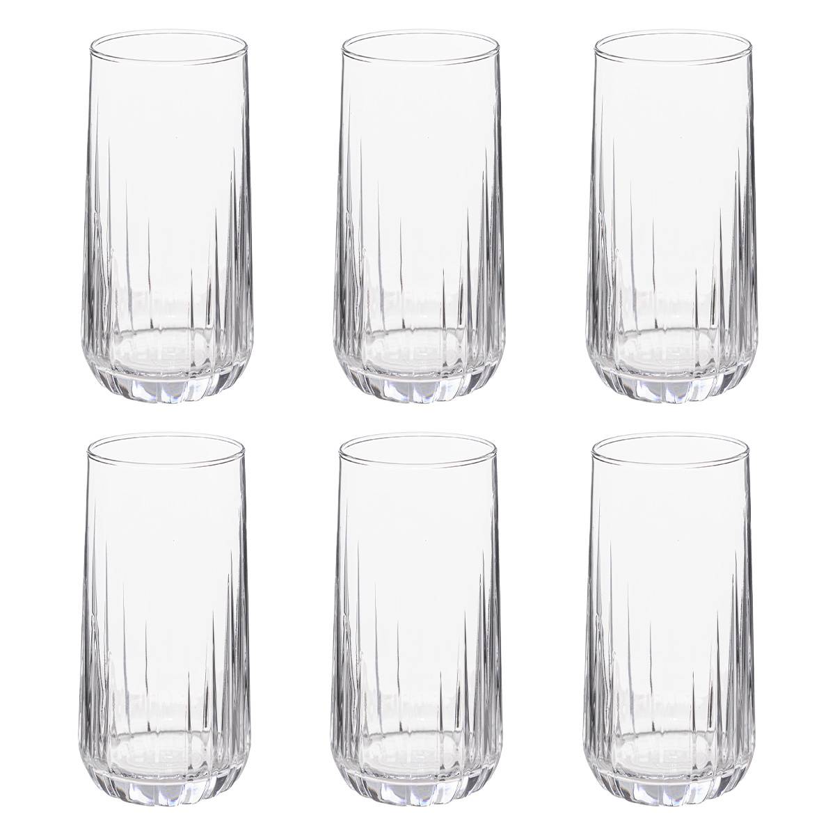 Lote de 6 vasos altos “Dieg’Eau”