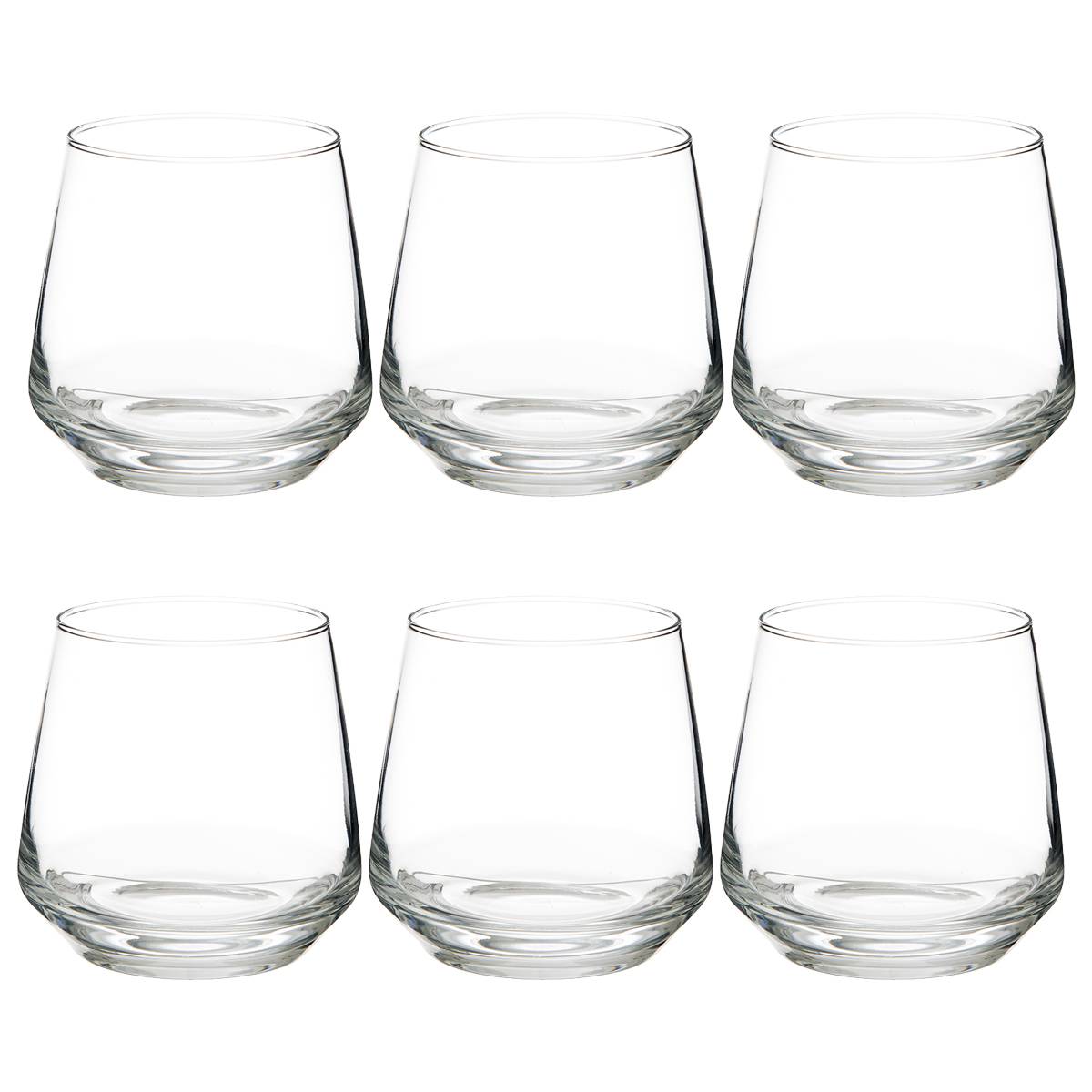 Lote de 6 vasos bajos “Elaya”