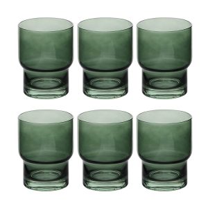 Lote de 6 vasos bajos “Ella”