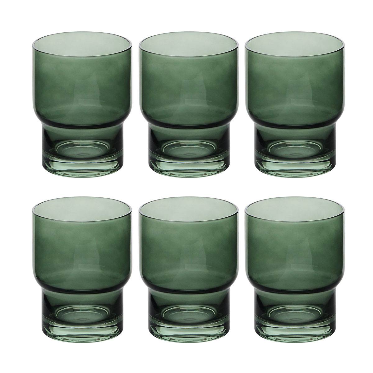 Lote de 6 vasos bajos “Ella”